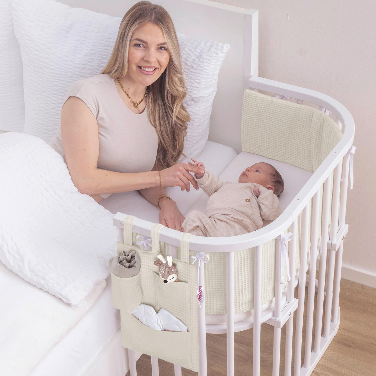 BETTTASCHE - Weiß, Basics (38/28/2,5cm) - Babybay