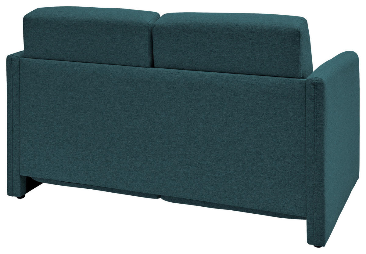 SCHLAFSOFA in Mikrofaser Blau  - Blau/Schwarz, KONVENTIONELL, Kunststoff/Textil (147/89/87cm) - Livetastic