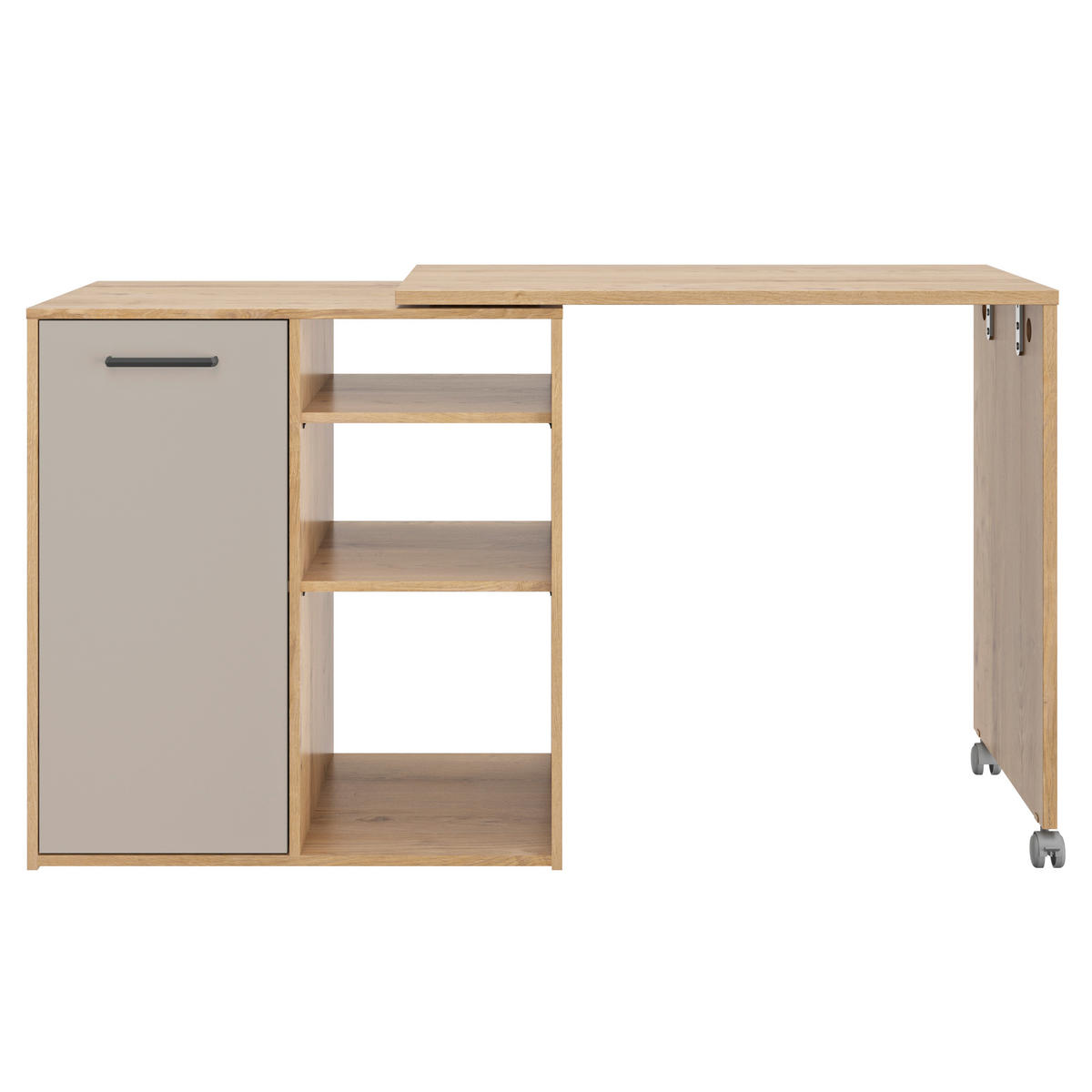 KÜCHENINSEL 156/88/60 cm  in Beige, Beigebraun  - Beige/Beigebraun, Trend, Holzwerkstoff/Metall (156/88/60cm) - MID.YOU