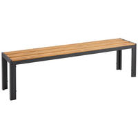 ZAHRADNÍ LAVICE kov, plast - přírodní barvy/antracitová, Konvenční, kov/plast (162/42/35cm) - Ambia Garden