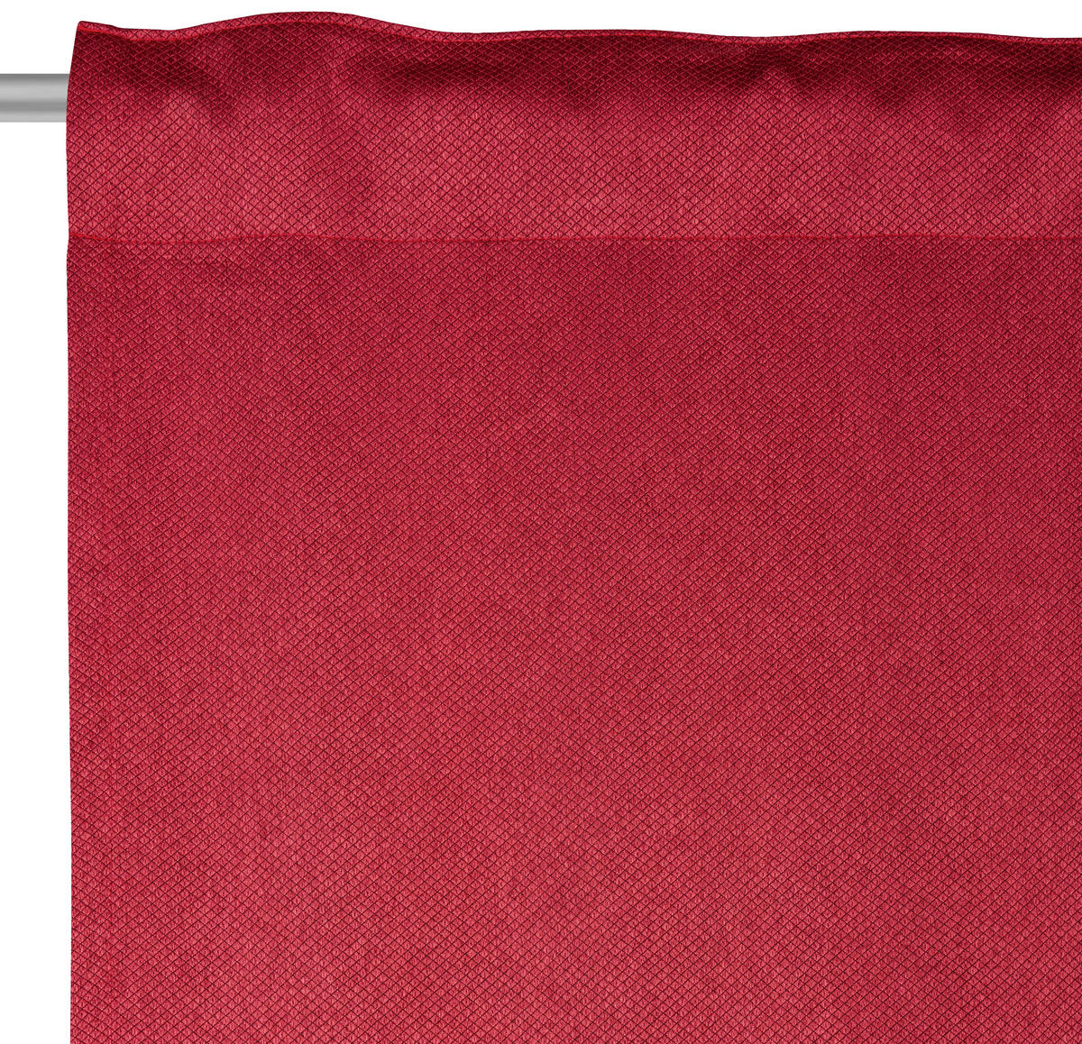 FERTIGVORHANG  blickdicht   135/245 cm  - Rot, Basics, Textil (135/245cm) - Esposa