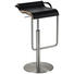 BARHOCKER in Schwarz, Edelstahlfarben - Edelstahlfarben/Schwarz, Design, Leder/Metall (47/70-97/42cm) BARHOCKER in Schwarz, Edelstahlfarben - Edelstahlfarben/Schwarz, Design, Leder/Metall (47/70-97/42cm)