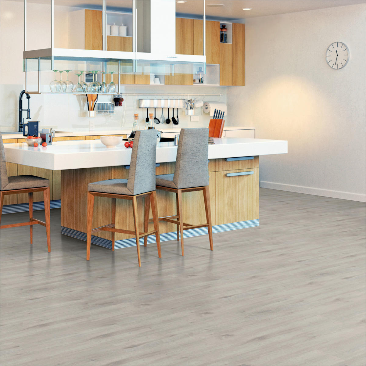DESIGNBODEN X-Large  per  m² - Eichefarben, Basics, Kunststoff (151/22/0.75cm)