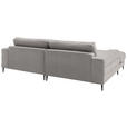 ECKSOFA  in Flachgewebe Sandfarben  177/253 cm  - Sandfarben/Schwarz, Design, Textil/Metall (177/253cm) - Dieter Knoll