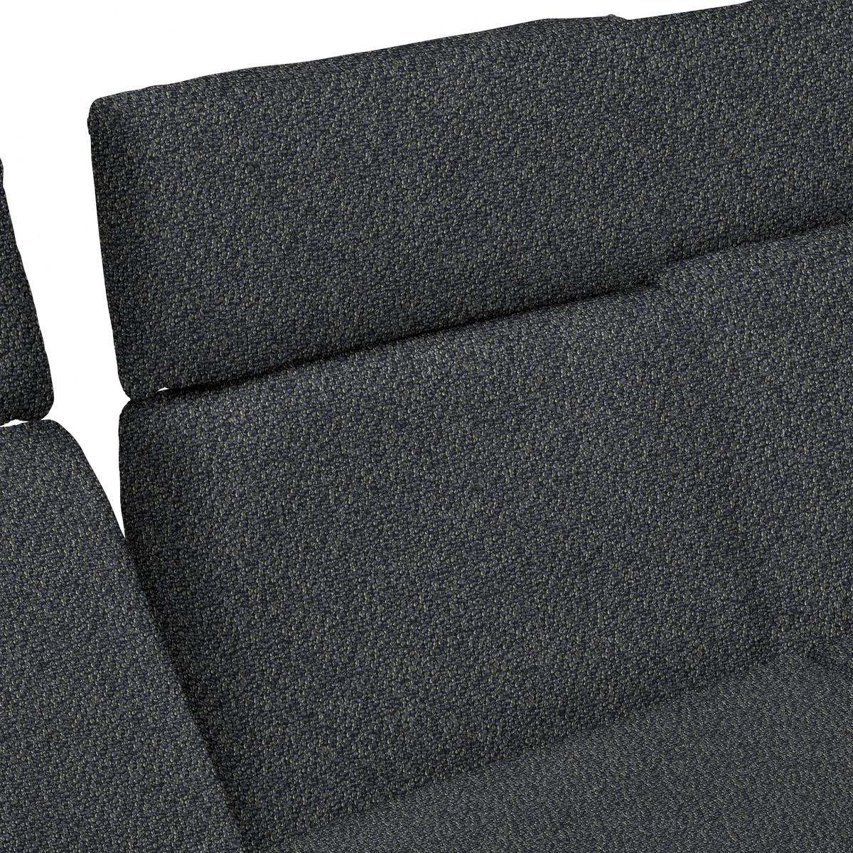 ECKSOFA in Flachgewebe Graublau  - Graublau/Dunkelgrau, Design, Textil/Metall (239/270cm) - Koinor