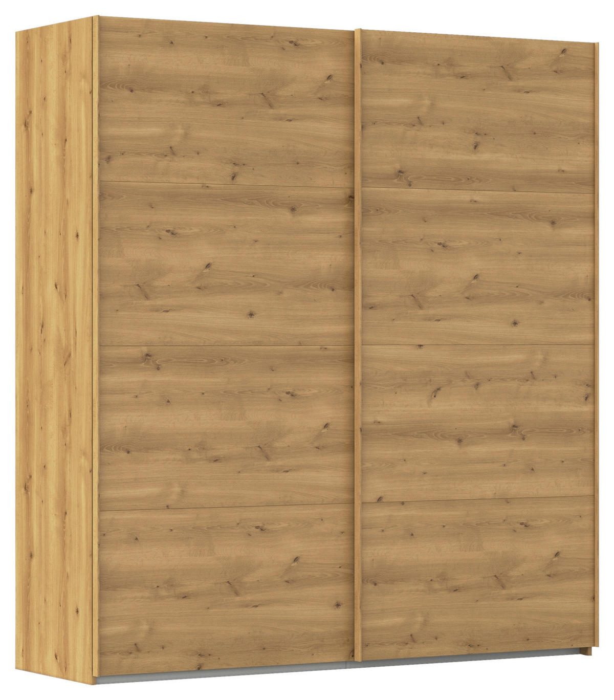SCHWEBETÜRENSCHRANK 201/223/68 cm 2-türig Eichefarben  - Eichefarben, Design, Holzwerkstoff/Kunststoff (201/223/68cm) - Novel