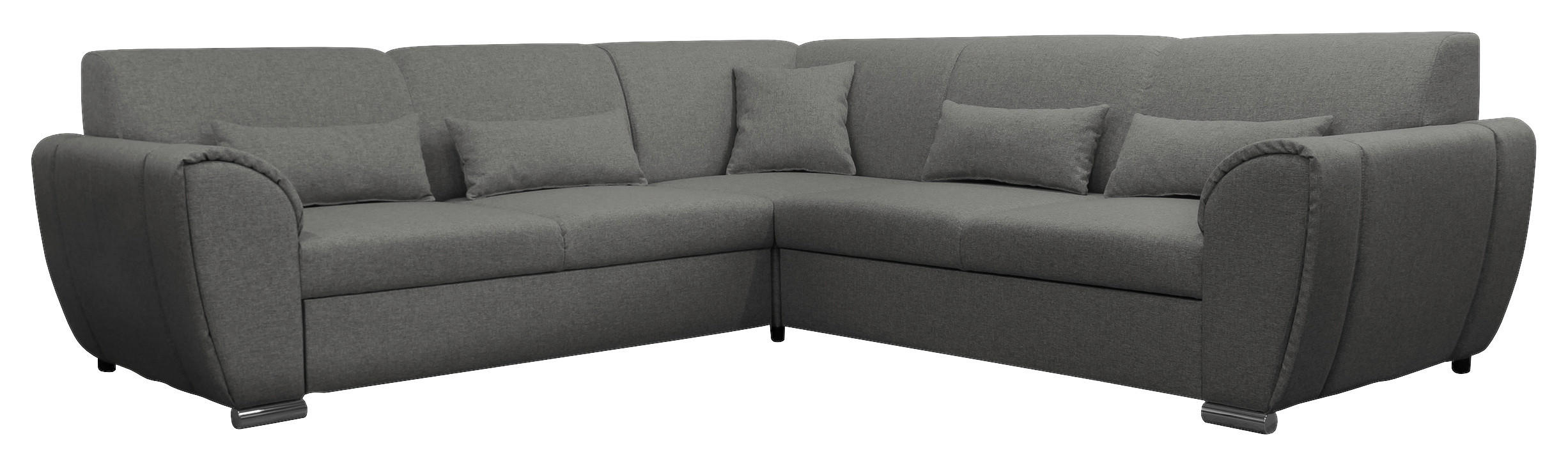Livetastic Ecksofa Grau 266x266 cm