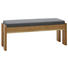 HOCKERBANK Eiche massiv Eichefarben, Grau - Eichefarben/Grau, KONVENTIONELL, Holz/Textil (130cm) - Voleo HOCKERBANK Eiche massiv Eichefarben, Grau - Eichefarben/Grau, KONVENTIONELL, Holz/Textil (130cm) - Voleo