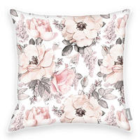 KISSENHÜLLE 50/50 cm  - Rosa/Weiß, KONVENTIONELL, Textil (50/50cm) - Bench