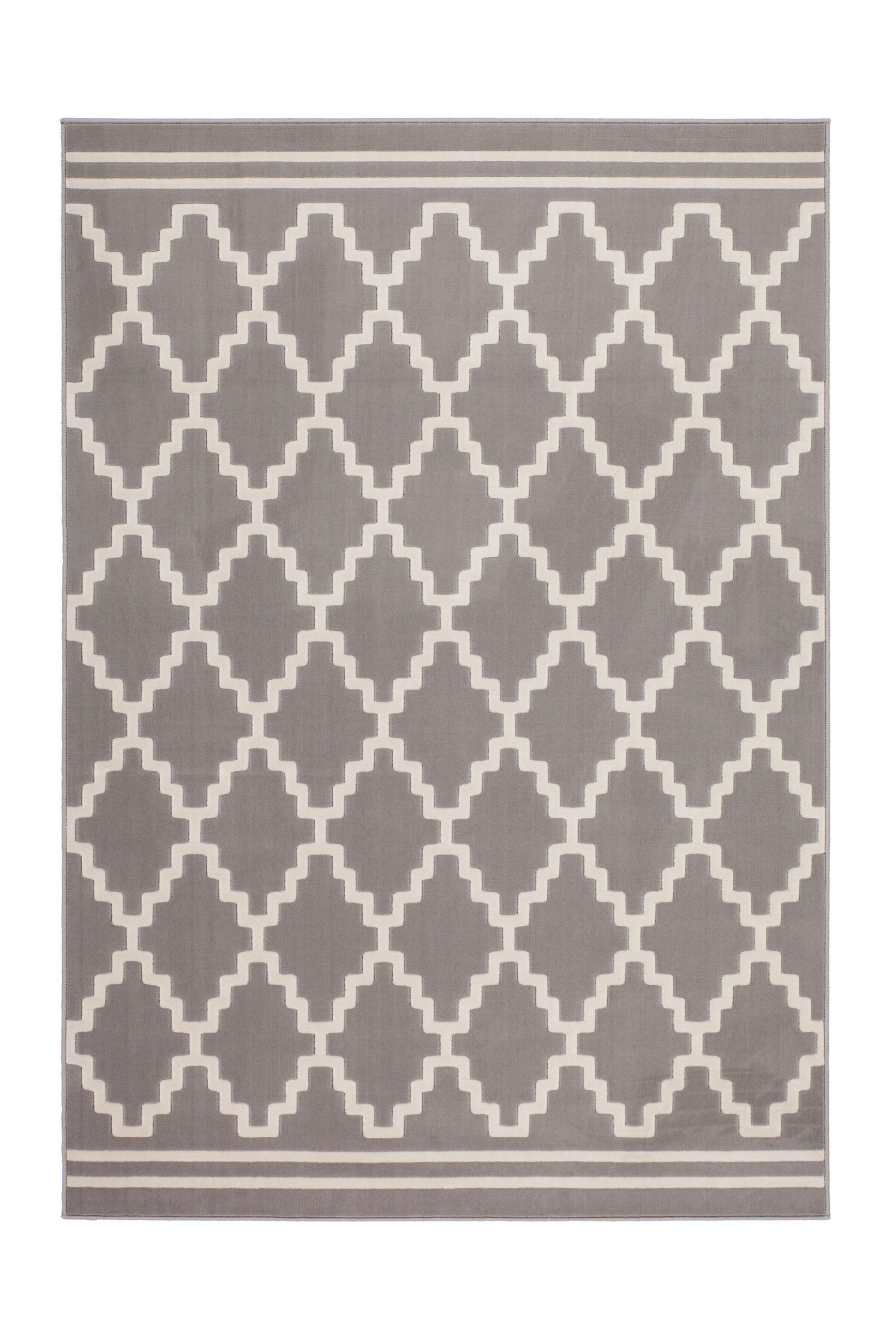 FLACHWEBETEPPICH  Wohnzimmer 80/150 cm Taupe, Elfenbein rechteckig  - Taupe/Elfenbein, Basics, Textil (80/150cm) - Kayoom