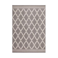 FLACHWEBETEPPICH  Wohnzimmer 80/150 cm Taupe, Elfenbein rechteckig  - Taupe/Elfenbein, Basics, Textil (80/150cm) - Kayoom