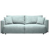 SCHLAFSOFA Cord Mintgrün  - Schwarz/Mintgrün, Design, Kunststoff/Textil (250/92/105cm) - Carryhome