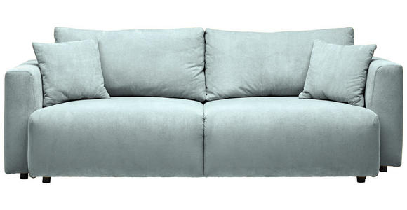 SCHLAFSOFA Cord Mintgrün  - Schwarz/Mintgrün, Design, Kunststoff/Textil (250/92/105cm) - Carryhome