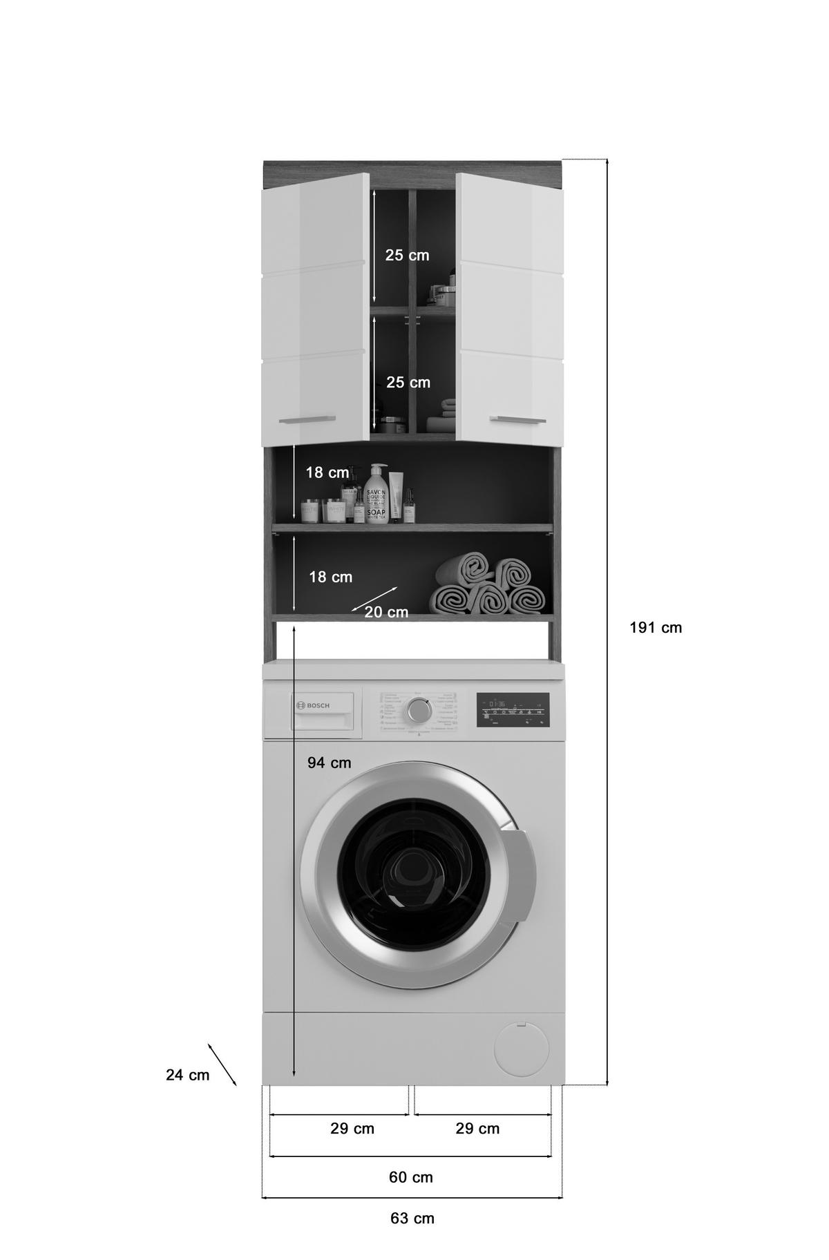 KÚPEĽŇA biela s vysokým leskom  - biela s vysokým leskom, Modern, kompozitné drevo/plast (160cm) - MID.YOU