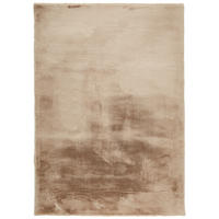 HOCHFLORTEPPICH 70/140 cm LIMA Taupe rechteckig  - Taupe, Design, Textil (70/140cm) - Novel