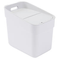 ABFALLEIMER 20 L  - Weiß/Grau, KONVENTIONELL, Kunststoff (25/33/37cm) - Curver