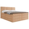 BOXSPRINGBETT 160/200 cm  in Terracotta  - Terracotta/Schwarz, MODERN, Holz/Holzwerkstoff (160/200cm) - MID.YOU