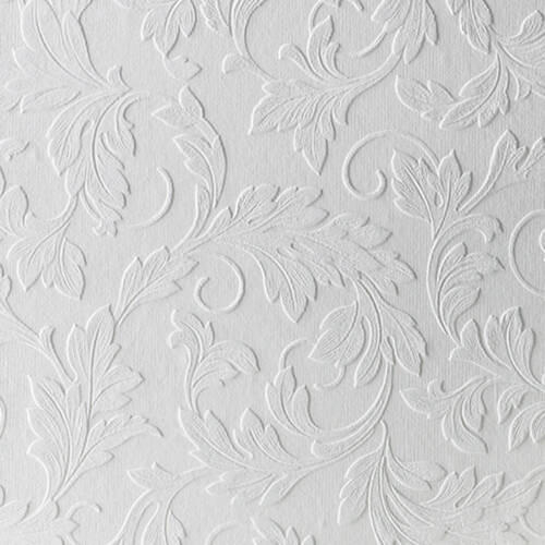 ÜBERSTREICHBARE TAPETE - Weiß, Basics, Papier/Kunststoff (52/1000cm)