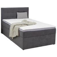 BOXBETT 100/200 cm  in Anthrazit  - Anthrazit/Schwarz, Konventionell, Kunststoff/Textil (100/200cm) - Carryhome