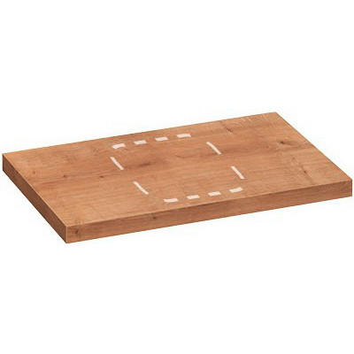 WASCHTISCH-ABDECKPLATTE 50,5/3,8/80,4 cm  - Eichefarben, Trend, Holzwerkstoff (50,5/3,8/80,4cm) - Voleo