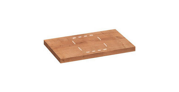 WASCHTISCH-ABDECKPLATTE  - Eichefarben, Trend, Holzwerkstoff (80,4/50,5/3,8cm) - Voleo