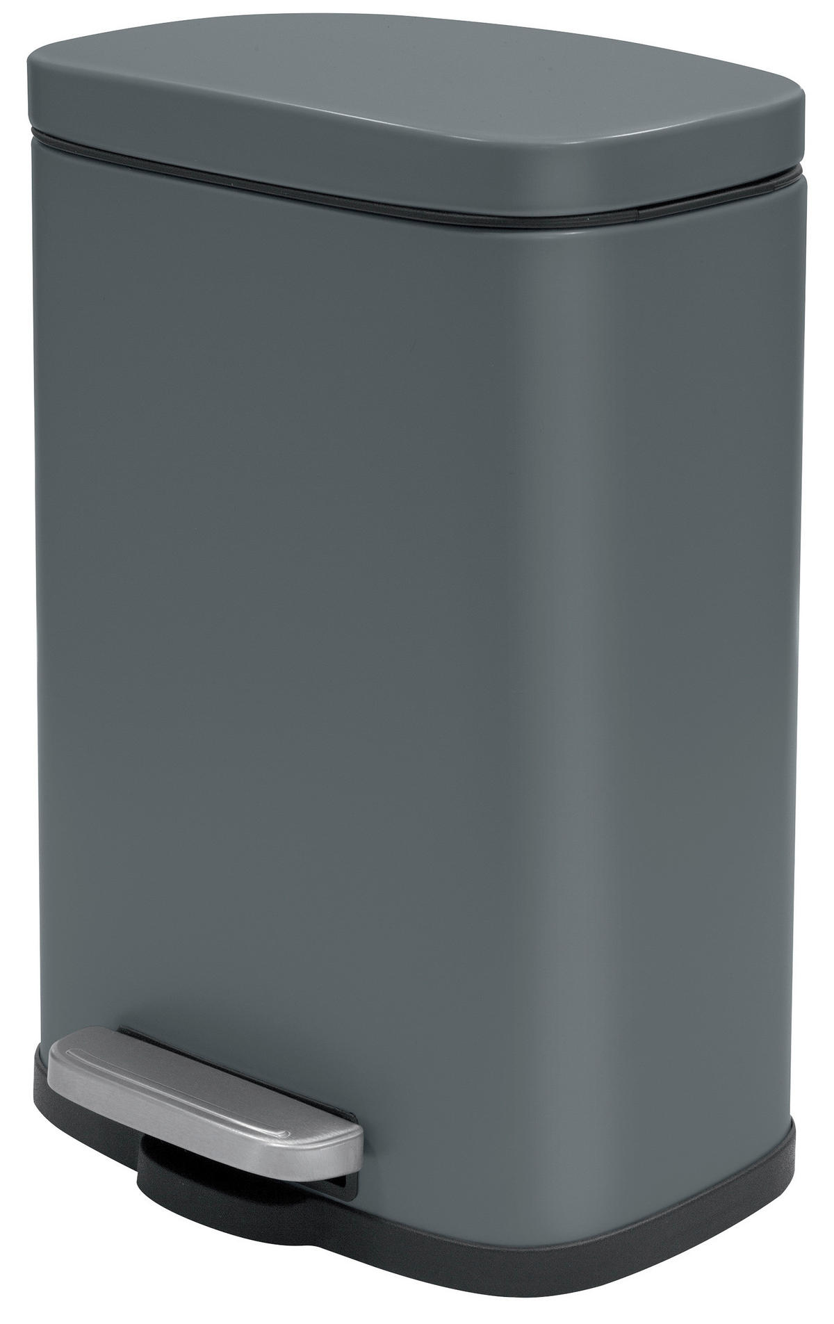 TRETEIMER 12 l  Metall  - Dunkelgrau/Schwarz, Basics, Kunststoff/Metall (28/19,3/37,9cm) - Spirella