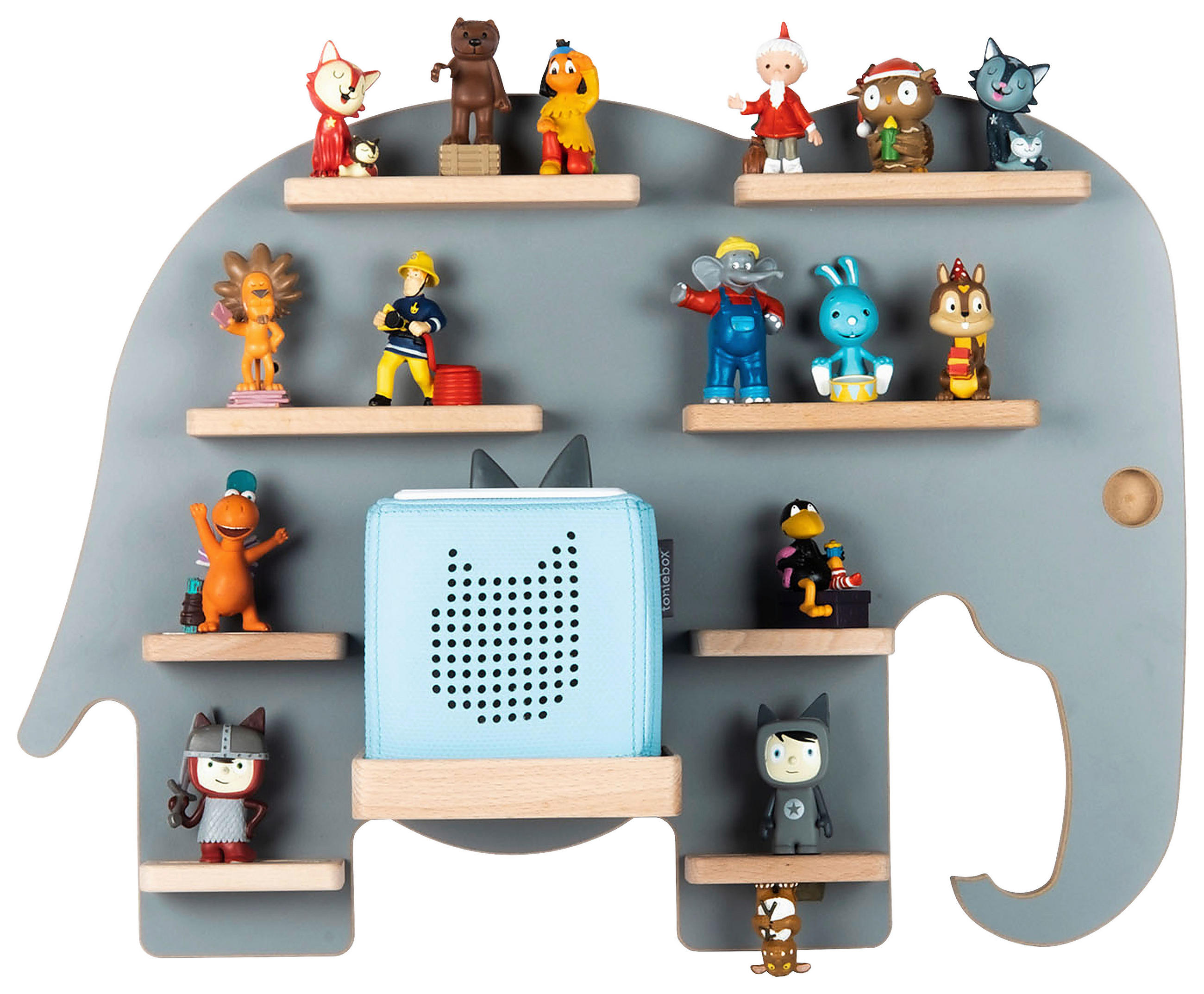 KINDERREGAL Grau - Grau, MODERN, Holzwerkstoff (54/40/19cm) - MID.YOU