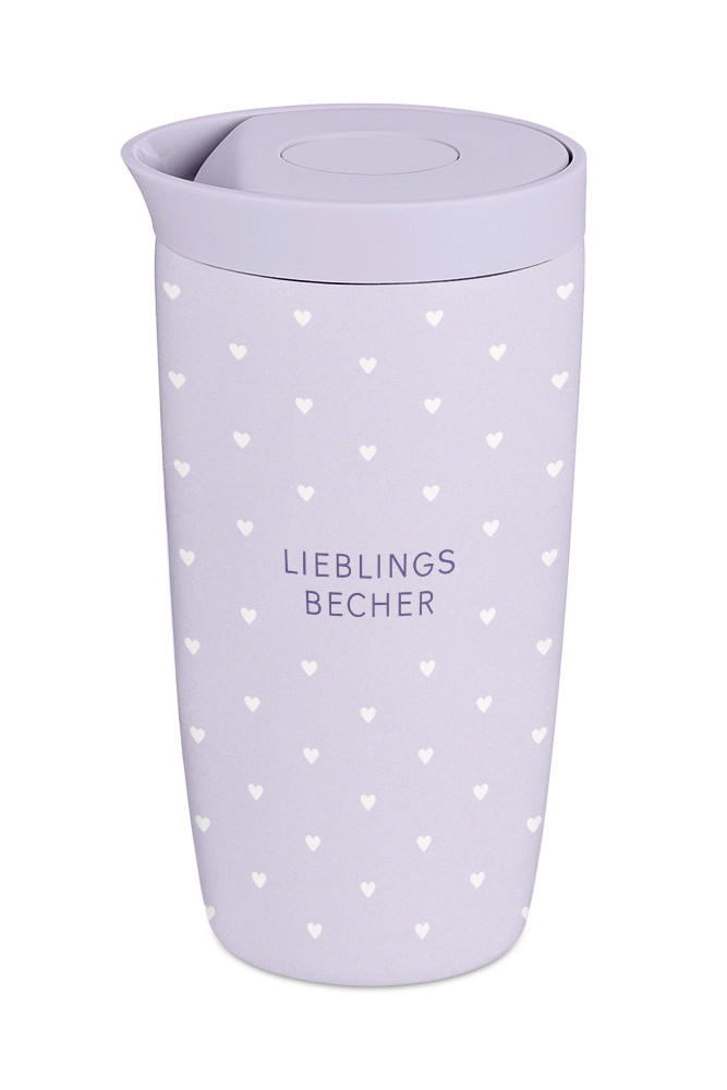 THERMOBECHER 0,35 L  - Multicolor, Basics, Metall (8,3/15cm)