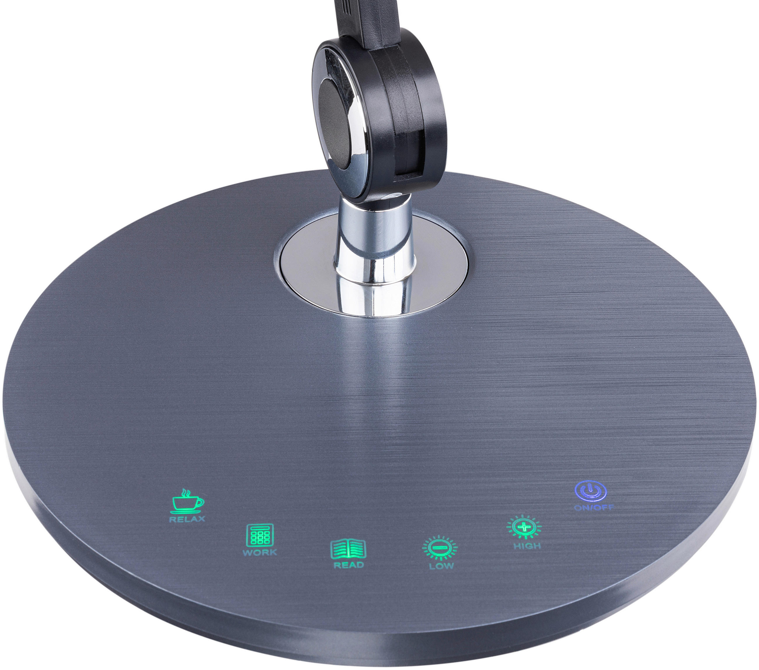 LAMPE DE BUREAU LED - noir, Design, matière synthétique (20/49/20cm) - Novel
