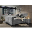 BOXSPRINGBETT 180/200 cm  in Grau  - Grau, KONVENTIONELL, Textil (180/200cm) - Carryhome