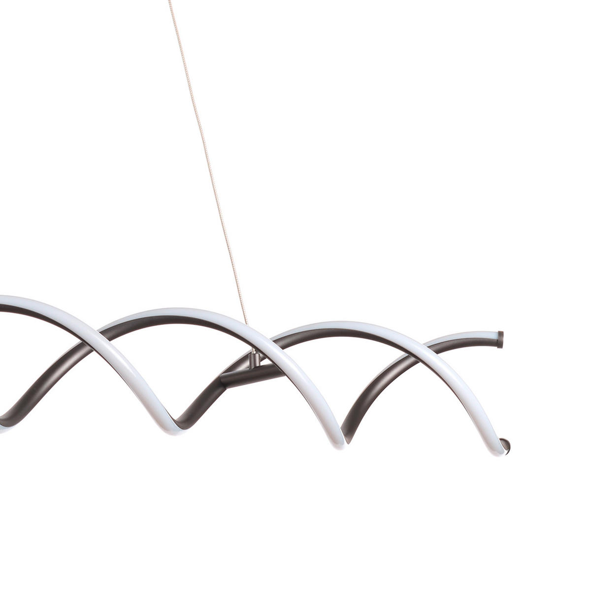 LED-HÄNGELEUCHTE 5097 DNA 105/15/150 cm   - Klar/Chromfarben, Design, Glas/Metall (105/15/150cm)