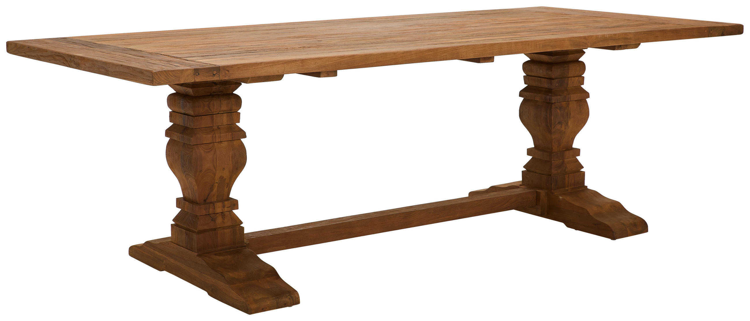 ESSTISCH Teakholz massiv rechteckig Naturfarben, Teakfarben  - Naturfarben/Teakfarben, ROMANTIK / LANDHAUS, Holz (240/110/77cm) - Landscape