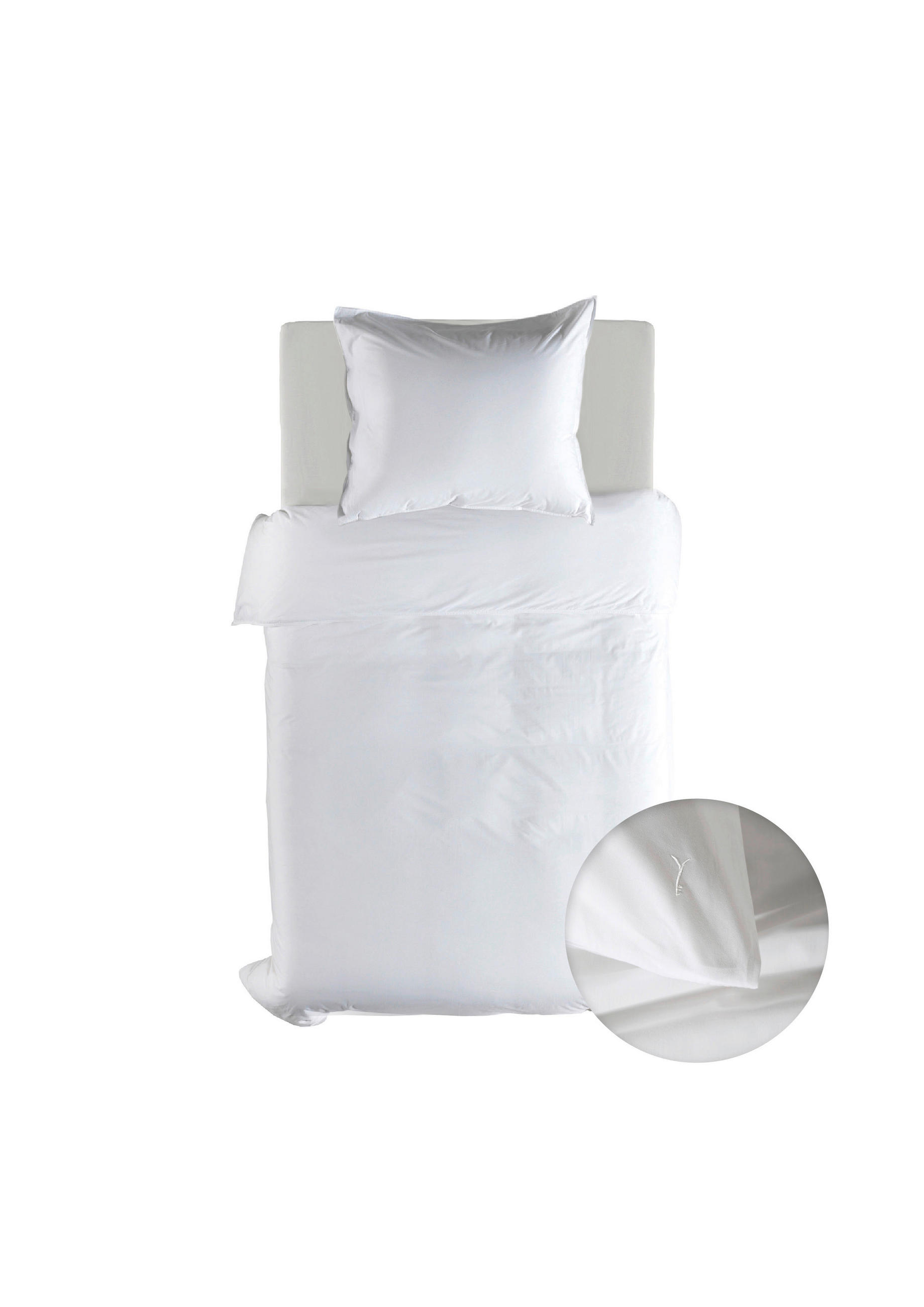 BETTWÄSCHE Suite-Mumbai Perkal 155/220 cm  - Weiß, Basics, Textil (155/220cm)