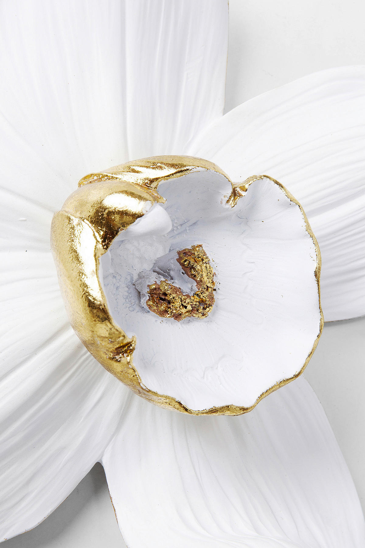 WANDDEKO Kunststoff  - Goldfarben/Weiß, Design, Kunststoff (23,8/24,5/6,7cm) - Kare-Design