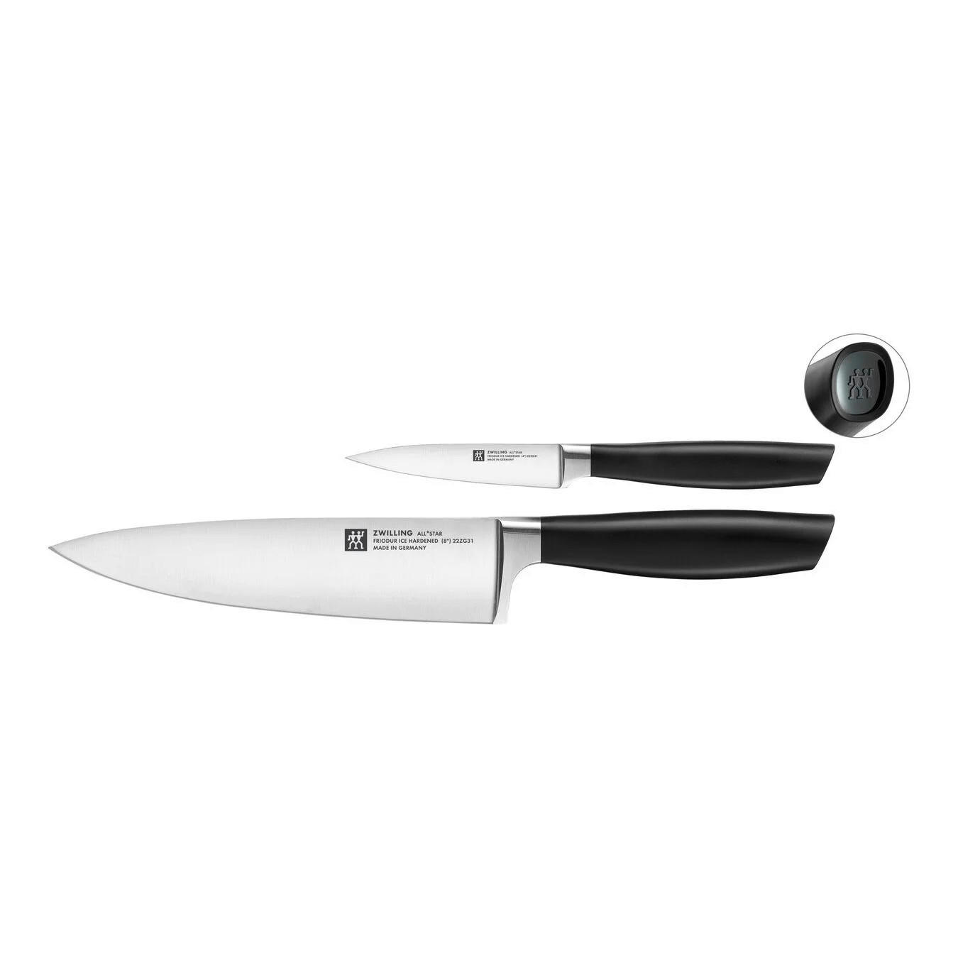 SADA KUCHAŘSKÝCH NOŽŮ 2 ks - Design, kov/plast (2,9/4,5/32cm) - Zwilling