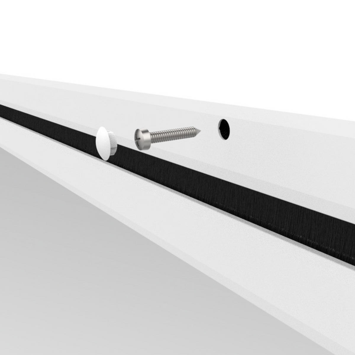 FLIEGENGITTERTÜR - Weiß, Basics, Metall (100/210cm)
