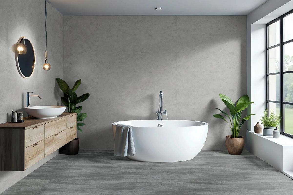 WANDPANEEL Revêt Design-Wandfliesen 12 Stück Hellgrau  - Hellgrau, MODERN, Kunststoff (60/30/0,37cm)