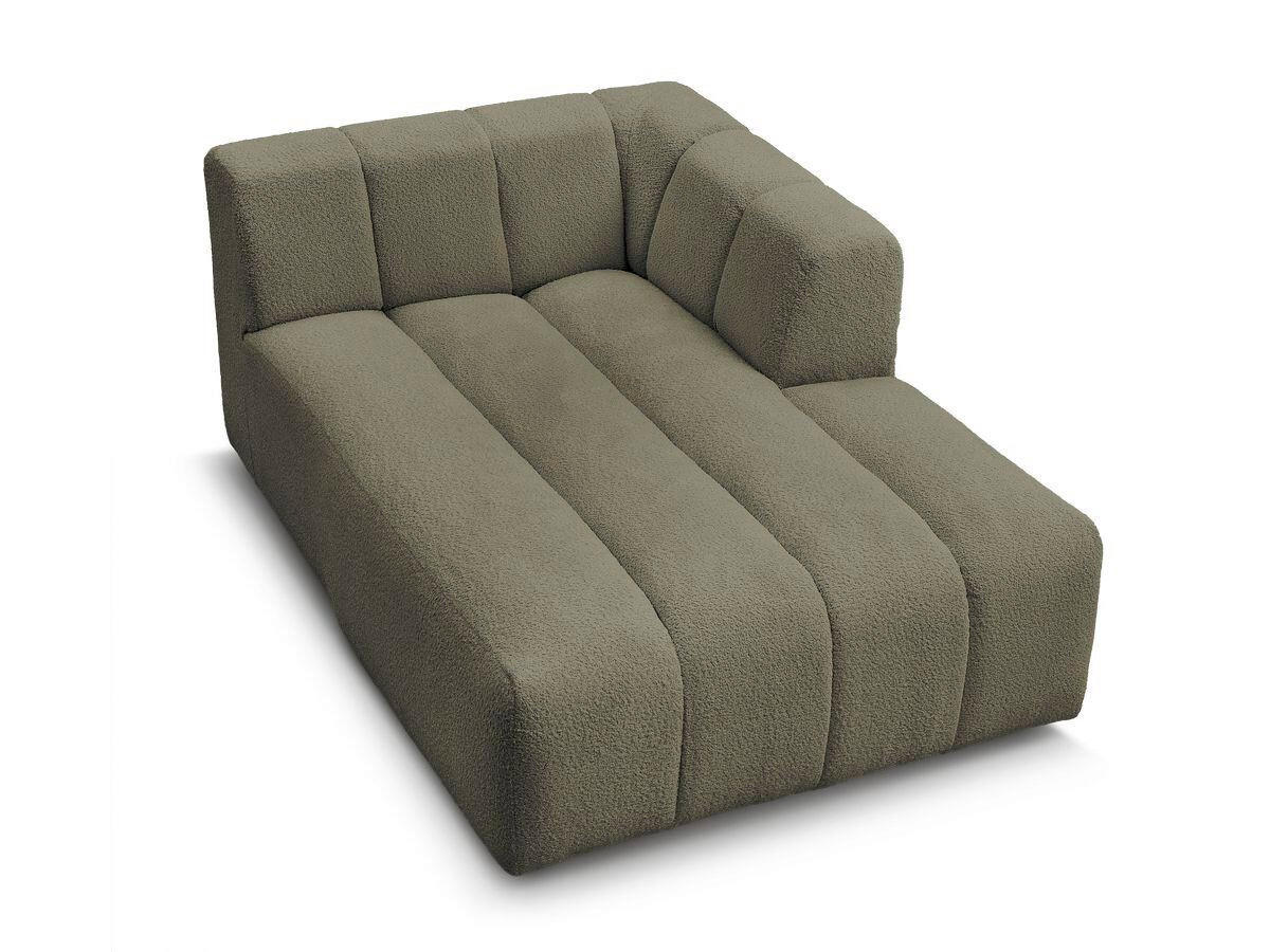 SOFAELEMENT ANNECY Bouclé Grün  - Schwarz/Grün, MODERN, Kunststoff/Textil (120/72/170cm)