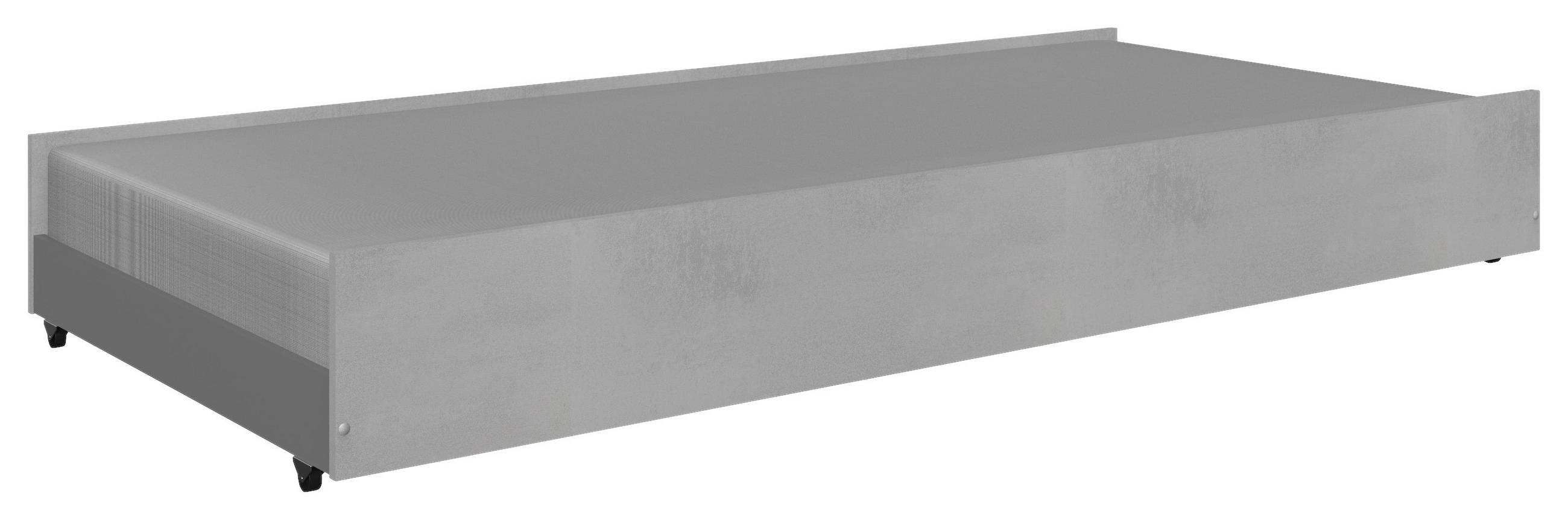 Boxxx Bettkasten Grau, Weiß 94x27x199 cm
