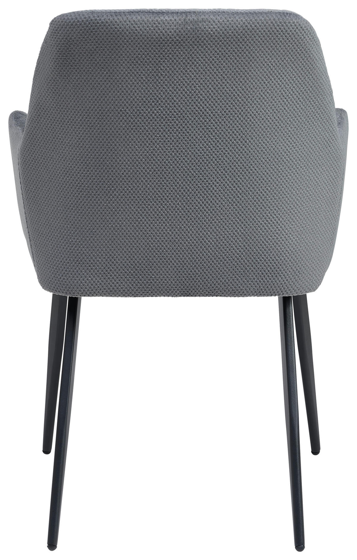ARMLEHNSTUHL  in Eisen Webstoff  - Schwarz/Grau, LIFESTYLE, Textil/Metall (56/87/60cm) - MID.YOU
