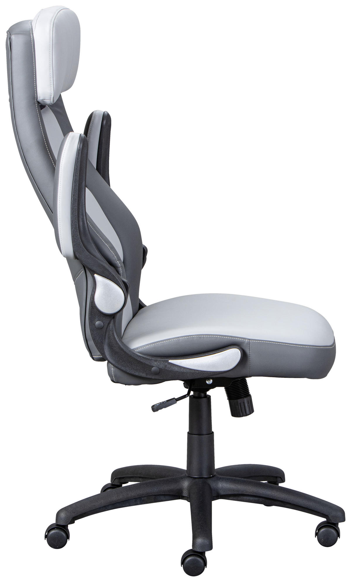OTOČNÁ ŽIDLE PRO MLADÉ, světle šedá, tmavě šedá - černá/světle šedá, Konvenční, textil/plast (64/119/76cm) - MID.YOU