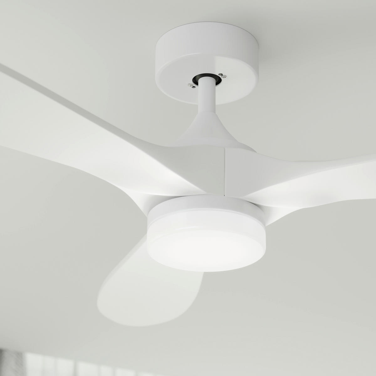 VENTILATOR STROPNI  bijela   bijela   - bijela, Basics, metal/plastika (132/35cm) - Mican