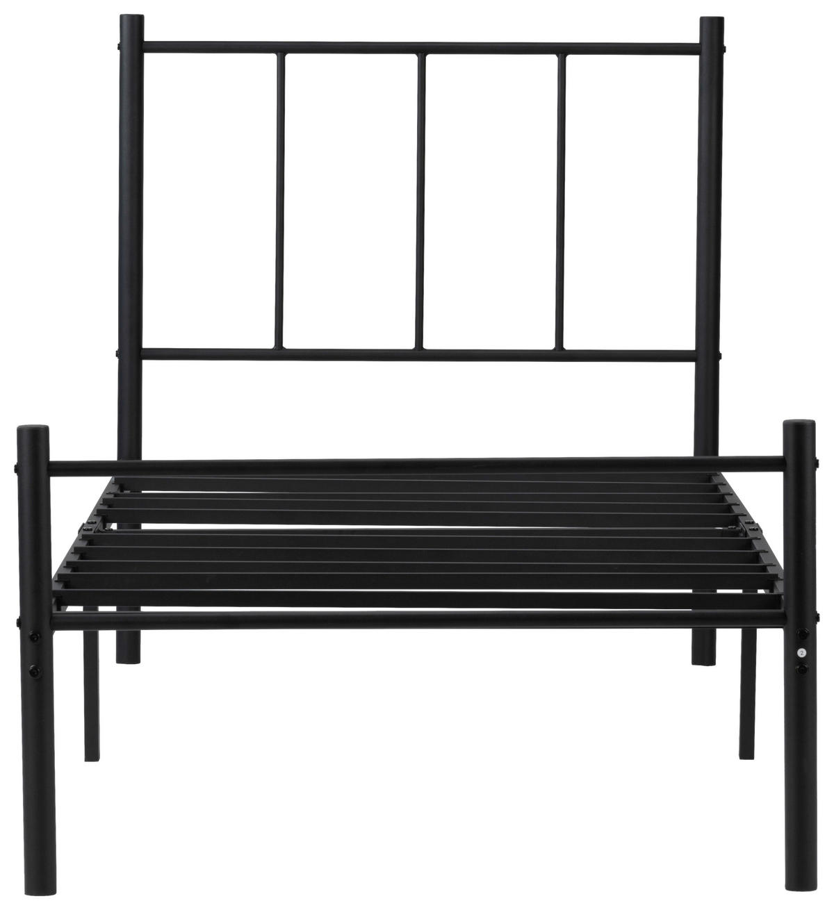METALLBETT 90/200 cm  in Schwarz  - Schwarz, Basics, Metall (90/200cm) - Boxxx