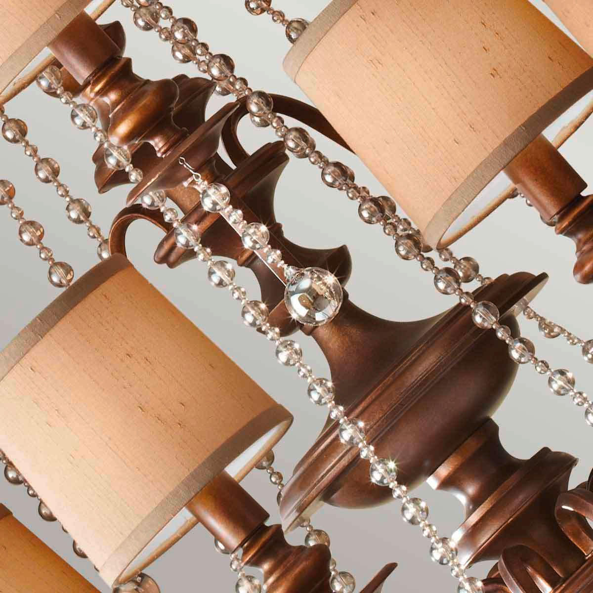 KRONLEUCHTER 93/119 cm    - Goldfarben, Konventionell, Metall (93/119cm) - Elstead Lighting