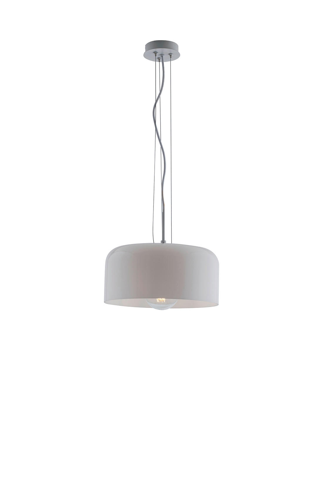 HÄNGELEUCHTE Gibus 30/15 cm   - Weiß, Design, Glas (30/15cm)