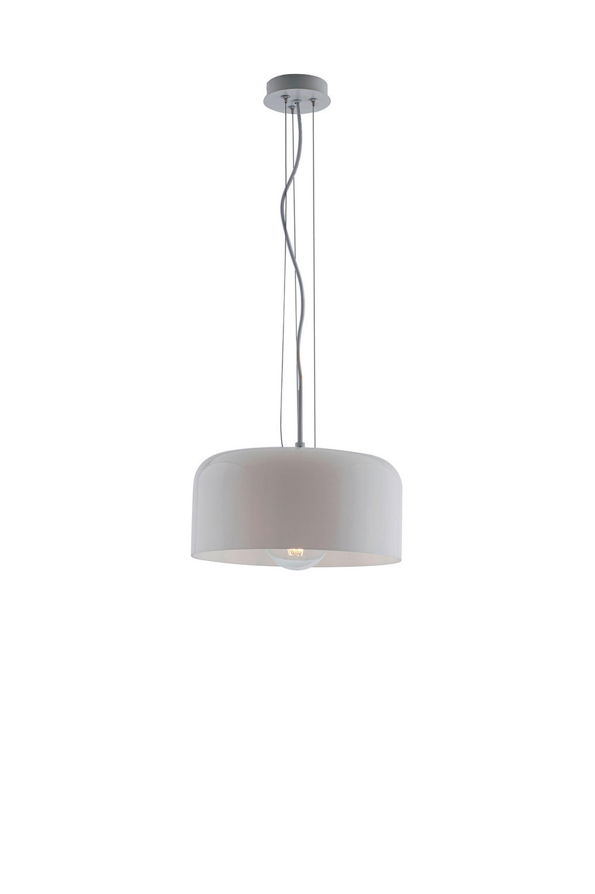 HÄNGELEUCHTE Gibus 30/15 cm   - Weiß, Design, Glas (30/15cm)