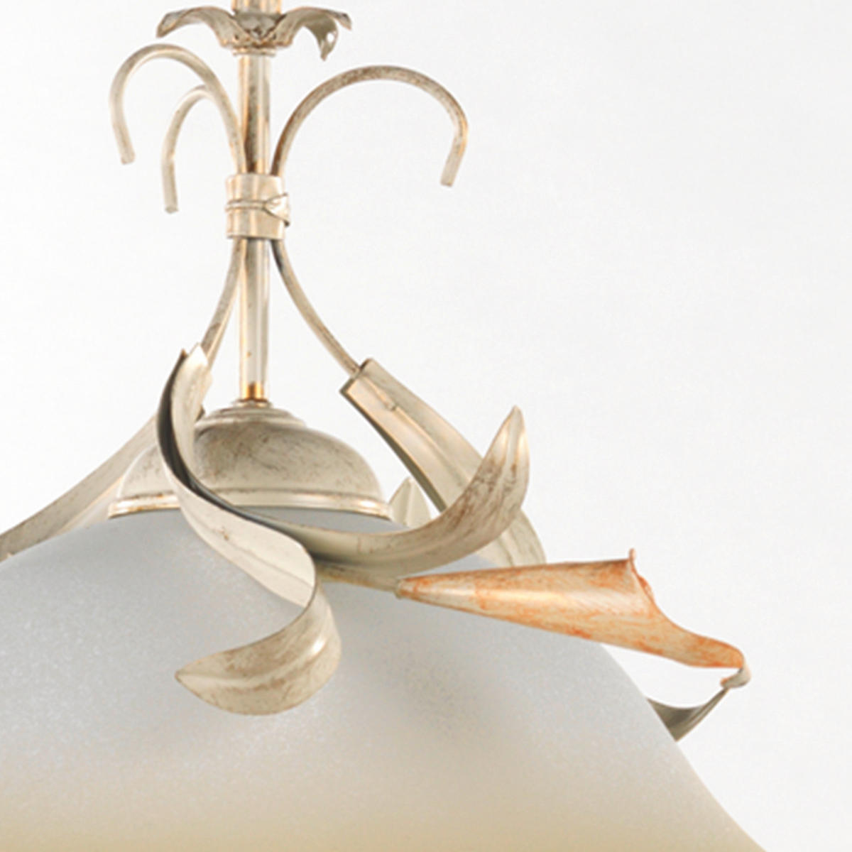 HÄNGELEUCHTE 4722 LUCREZIA 40/40/90 cm   - Perlmutt, Basics, Glas/Metall (40/40/90cm)