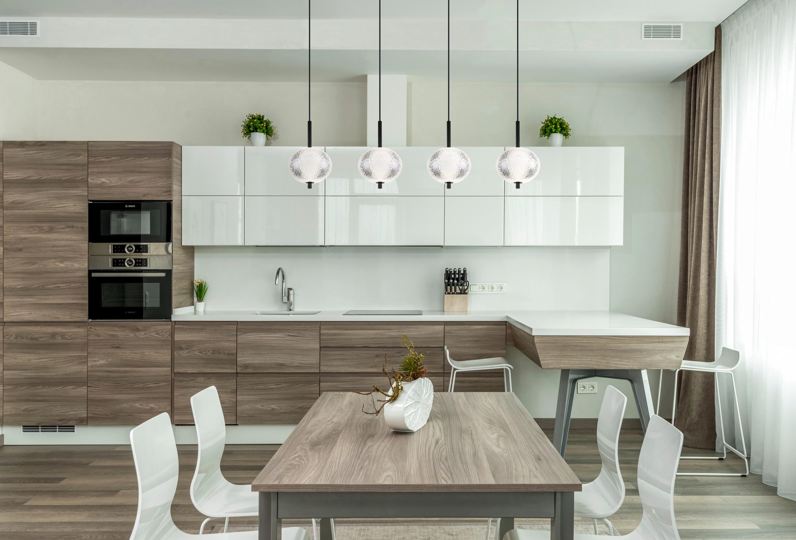 LED-HÄNGELEUCHTE 85/15/120 cm    - Klar/Schwarz, Konventionell, Kunststoff/Metall (85/15/120cm) - Globo