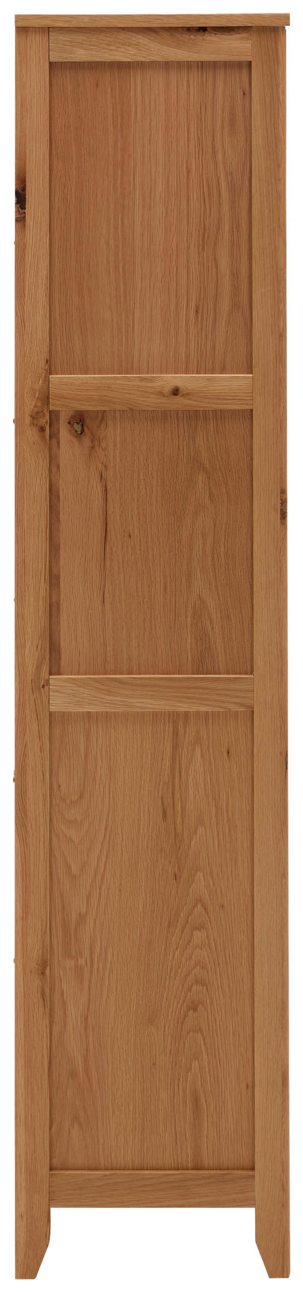 PRÍBORNÍK S VITRÍNOU, dub, prírodná farba, 85/180/43 cm - prírodná farba, Lifestyle, drevo/kompozitné drevo (85/180/43cm) - MID.YOU