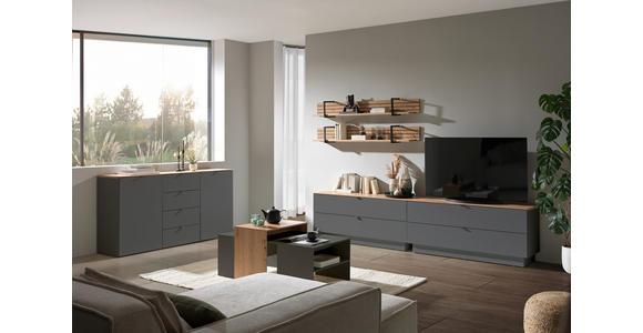 WANDBOARD Eiche Eiche Artisan - Eiche Artisan, MODERN, Holzwerkstoff (160/22/22cm) - Hom`in
